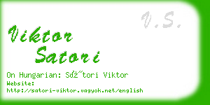 viktor satori business card